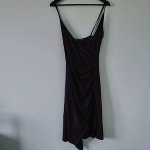 CUTE Black Dress with Ruching